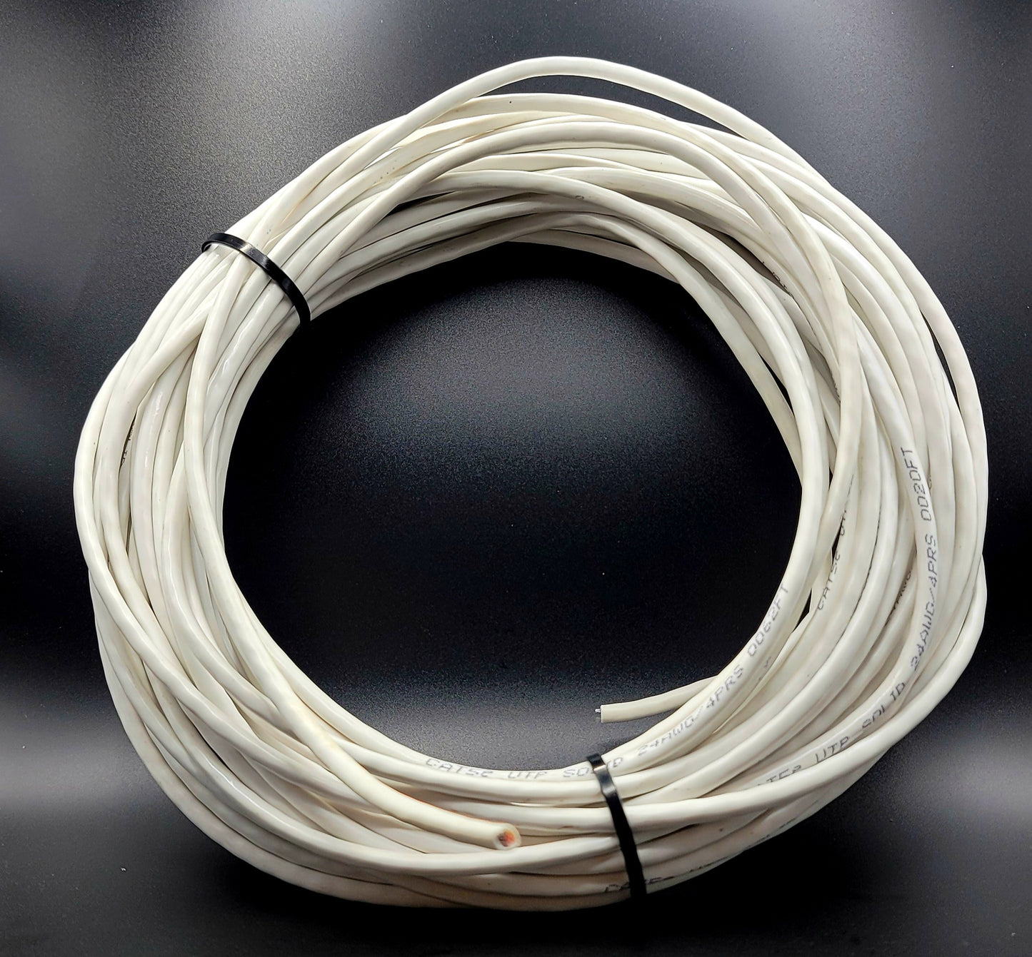 Totality Depot Bulk CAT6 Cable Indoor/Outdoor Solid Copper Ethernet Lan CCTV 10/100/1000mb CMP 330ft 99m White