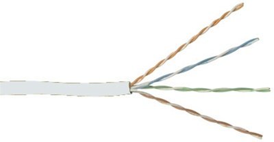 Bulk Cat5e Ethernet UTP White Cable 100ft