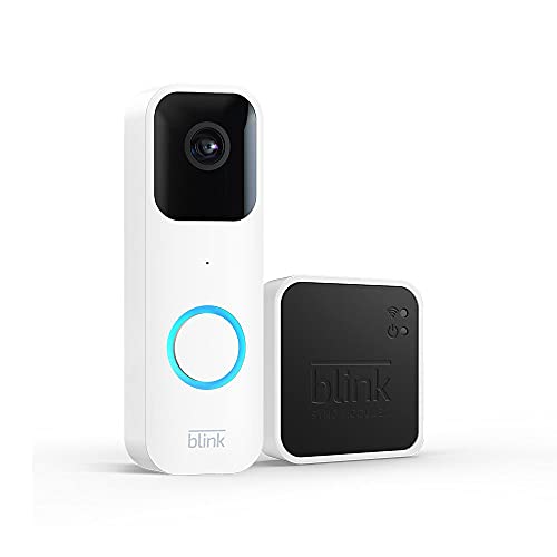 Introducing Blink Video Doorbell + Sync Module 2 | Two-way audio, HD video, motion and chime app alerts and Alexa enabled — wired or wire-free (White)