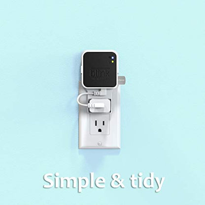 256GB USB Flash Drive and Outlet Mount for Blink Sync Module 2, Save Space and Easy Move Mount Bracket Holder for Blink Outdoor Indoor Security Camera System, Without Messy Wires or Screws