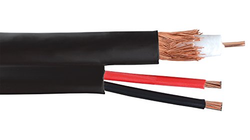 Five Star Cable ETL Litsted RG59 Siamese 500ft, 1000ft Coaxial CCTV Cable - Combo 20 AWG Solid Copper RG59 + 18/2 18AWG Power