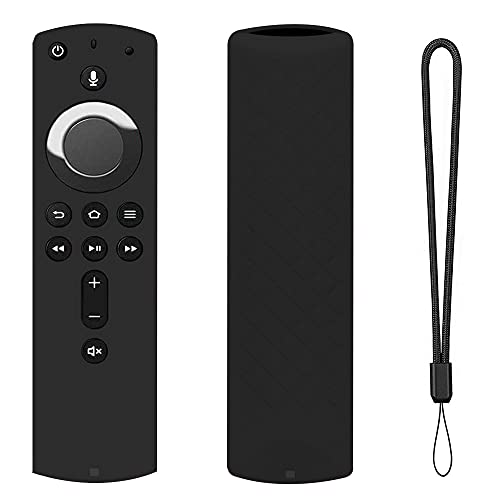 Shockproof Protective Silicone Case/Covers Compatible with All-New Alexa Voice Remote for Fire TV Stick 4K, Fire TV Stick (2nd Gen), Fire TV (3rd Gen) - Black