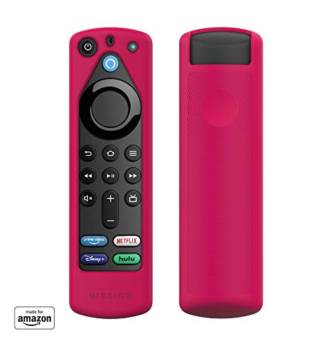 All New, Made for Amazon Remote Cover Case, for Alexa Voice Remote (3rd Gen) - Magenta