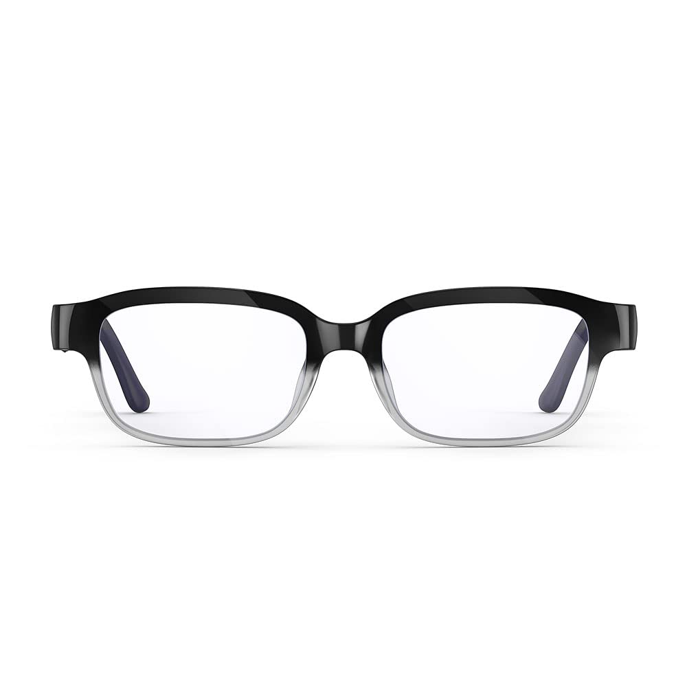 Echo Frames (2nd Gen) | Smart audio glasses with Alexa | Pacific Blue with blue-light-filtering lenses