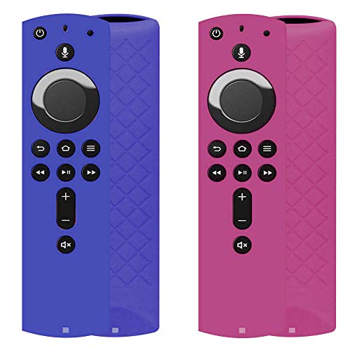 Shockproof Protective Silicone Case/Covers Compatible with All-New Alexa Voice Remote for Fire TV Stick 4K, Fire TV Stick (2nd Gen), Fire TV (3rd Gen) - Dark Blue/Purple