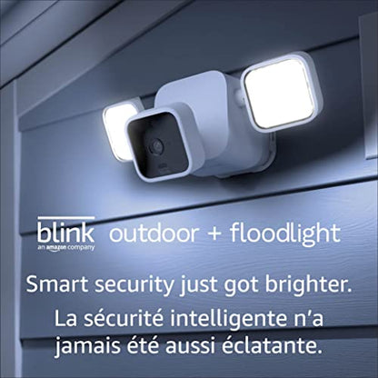 Blink Outdoor 3rd Gen + Floodlight – 1 camera kit (White)