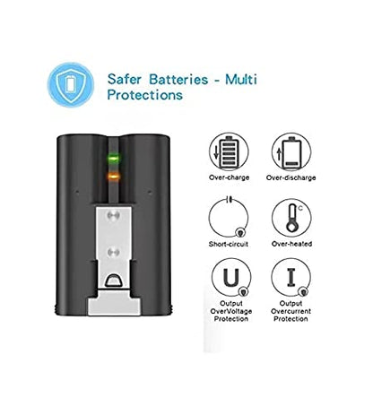 Ring Rechargeable Battery 2 Pack (3.65V 6040mAh) Compatible with Ring Video Doorbell, Ring Spotlight Cam and Ring Stick Up Cam