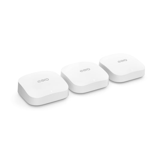 Introducing Eero Pro 6E Tri-Band Mesh Wi-Fi 6E Router, with Built-In Zigbee Smart Home Hub - 1-Pack