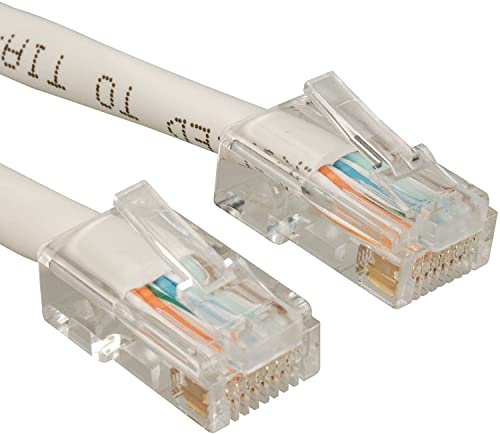 100ft Cat5 Cat5e Non Plenum Ethernet Cable White UTP Totality