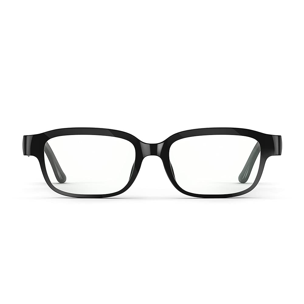 Echo Frames (2nd Gen) | Smart audio glasses with Alexa | Classic Black with new blue-light-filtering lenses