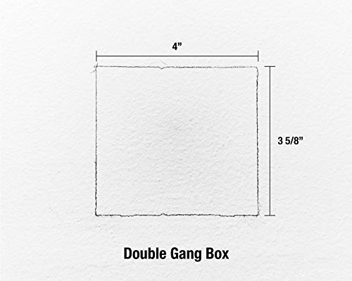 Jonard Tools WTL-32M Wall Box Template & Level for 1-Gang and 2-Gang Metal Boxes