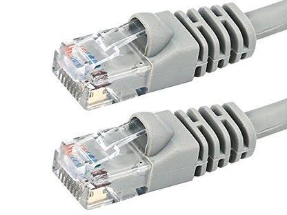 Monoprice Cat6 Ethernet Patch Cable - Network Internet Cord - RJ45, Stranded, 550Mhz, UTP, Pure Bare Copper Wire, 24AWG