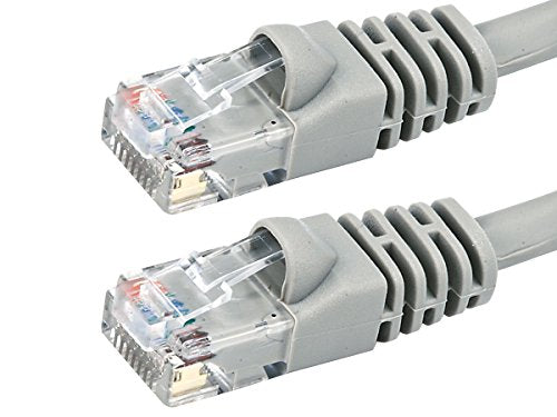 Monoprice 102315 25-Feet 24AWG Cat6 550MHz UTP Ethernet Bare Copper Network Cable, Gray (102315)