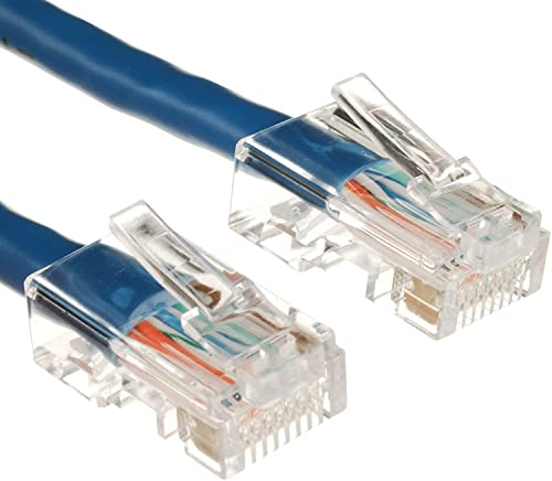 25ft Cat5 Cat5e Plenum Ethernet Cable Blue Totality