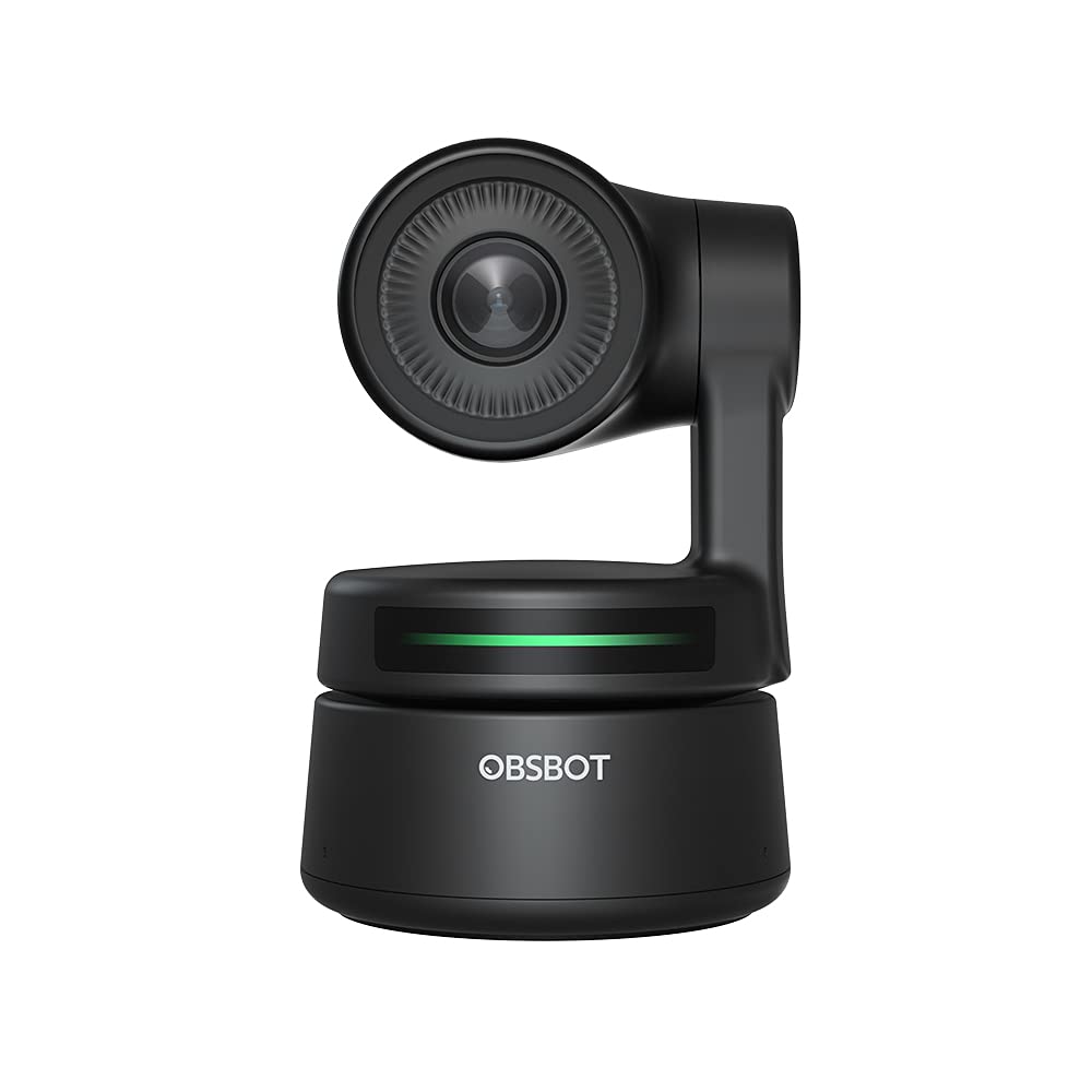 OBSBOT PTZ Webcam, AI-Powered Framing Gesture Control, HD 1080p Webcam with Dual Omni-Directional Mics