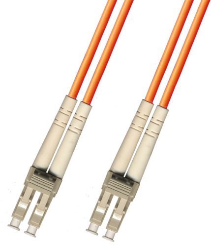 1 Meter Multimode Duplex Fiber Optic Cable (62.5/125) - LC to LC - Orange