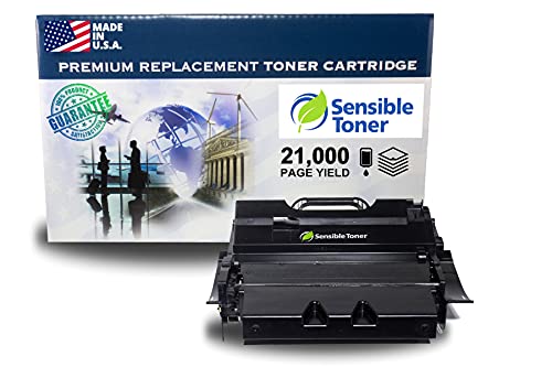 Sensible Toner, Lexmark 64035HA, T640, 21,000 Pages, High Yield Remanufactured Toner Cartridge for T640, T642, T644 Laser Printers, This Cartridge was Made in The USA