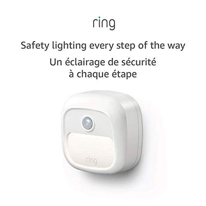 Ring Smart Lighting – Steplight, Battery-Powered, Outdoor Motion-Sensor Security Light, White (Ring Bridge required)