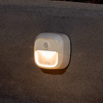 Ring Smart Lighting – Steplight, Battery-Powered, Outdoor Motion-Sensor Security Light, White (Ring Bridge required)