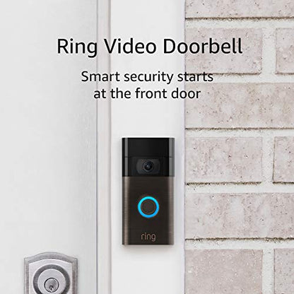 Video Doorbell – 1080p HD Video, Improved Motion Detection, Easy Installation - Venetian Bronze