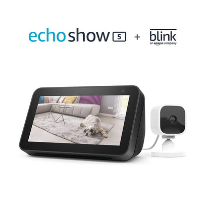 Echo_Show 5 (2nd Gen) - Charcoal Bundle With Blink_Mini