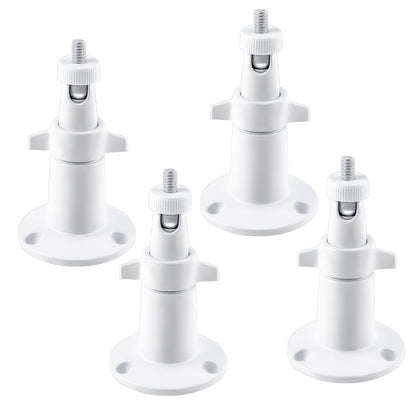 Security Camera Universal Mounting Metal Wall Bracket Adjustable Indoor Outdoor Arlo Pro 1 2 3 4 Ultra 1 2 Ring Stick Up Cam Battery White 3pc