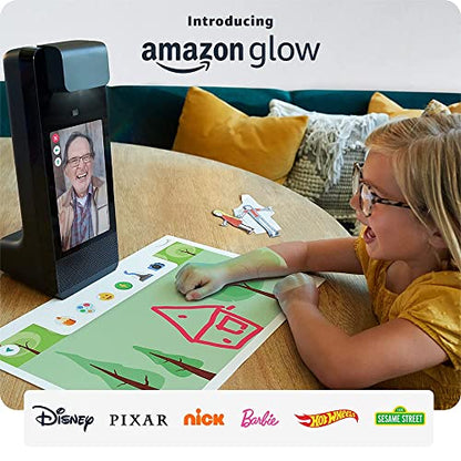 All New Glow Interactive Projector + INCLUDES Tangram Bits + Fire Tab 7 + Screen Protector Video Calling, Designed for Togetherness, First of it's kind Kids 3+ Amazon Day 1 Edition offered by Totality