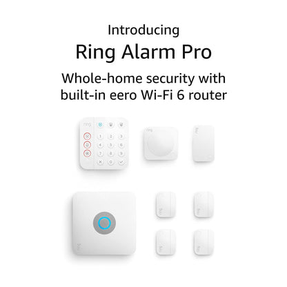 Alarm Pro 8-Piece Home Security System with Built-In eero Wi-Fi 6 Router and Optional 24/7 Monitoring
