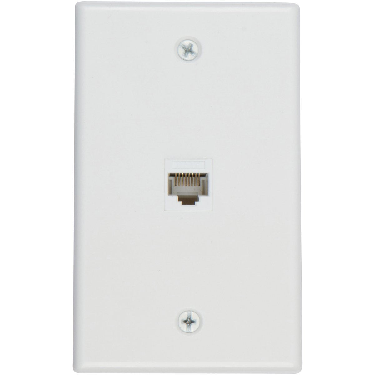 Buyer's Point 2 Port Cat6 Wall Plate, Female-Female White with Single Gang Low Voltage Mounting Bracket Device (2, 2 Port)