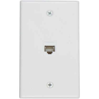 Buyer's Point 1 Port Cat6 Wall Plate, Female-Female White with Single Gang Low Voltage Mounting Bracket Device (100, 1 Port)