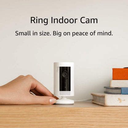 Ring Indoor Cam (Black) bundle with Ring Video Doorbell Wired