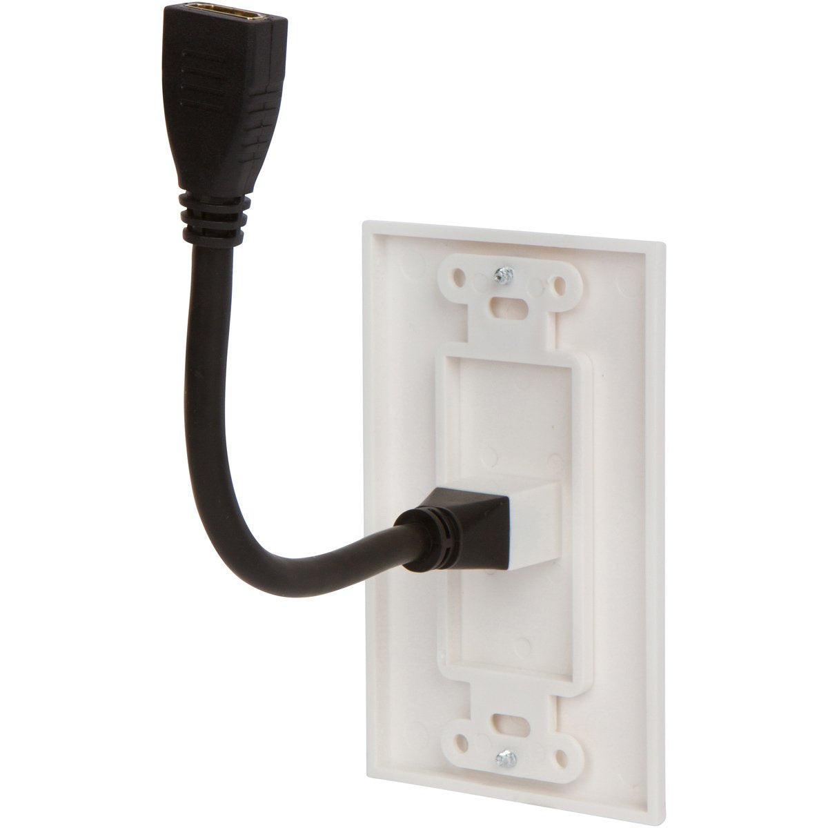 Buyer's Point HDMI Wall Plate [UL Listed] with 6-Inch Pigtail (5, White)