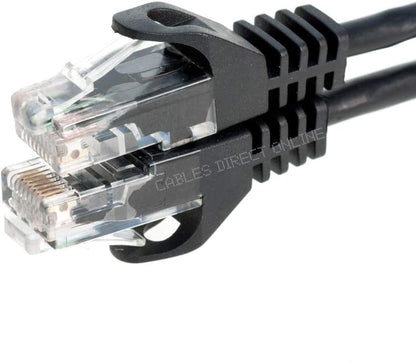 Cat5e Ethernet Network Patch Cable Black 50 Feet
