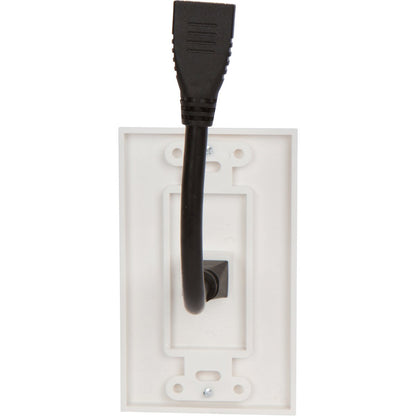 Buyer's Point HDMI Wall Plate [UL Listed] with 6-Inch Pigtail (5, White)