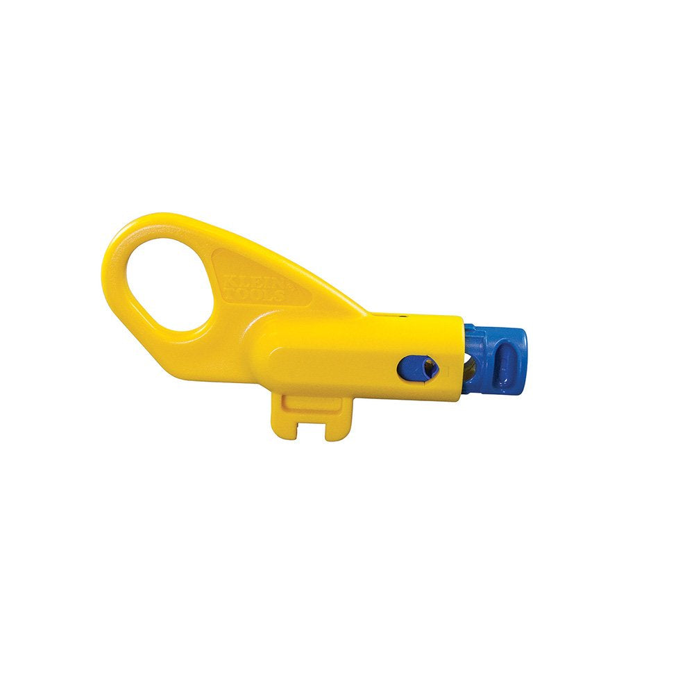 Klein Tools VDV110-295 Combination Radial Stripper Twisted Pair and COAX Prep Tool ,Yellow/Blue