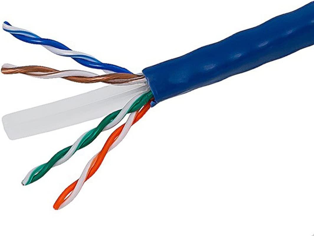 Monoprice Cat6 Bulk Bare Copper Ethernet Cable, UTP, Stranded, In-Wall Rated (CM), 550MHz (113670)