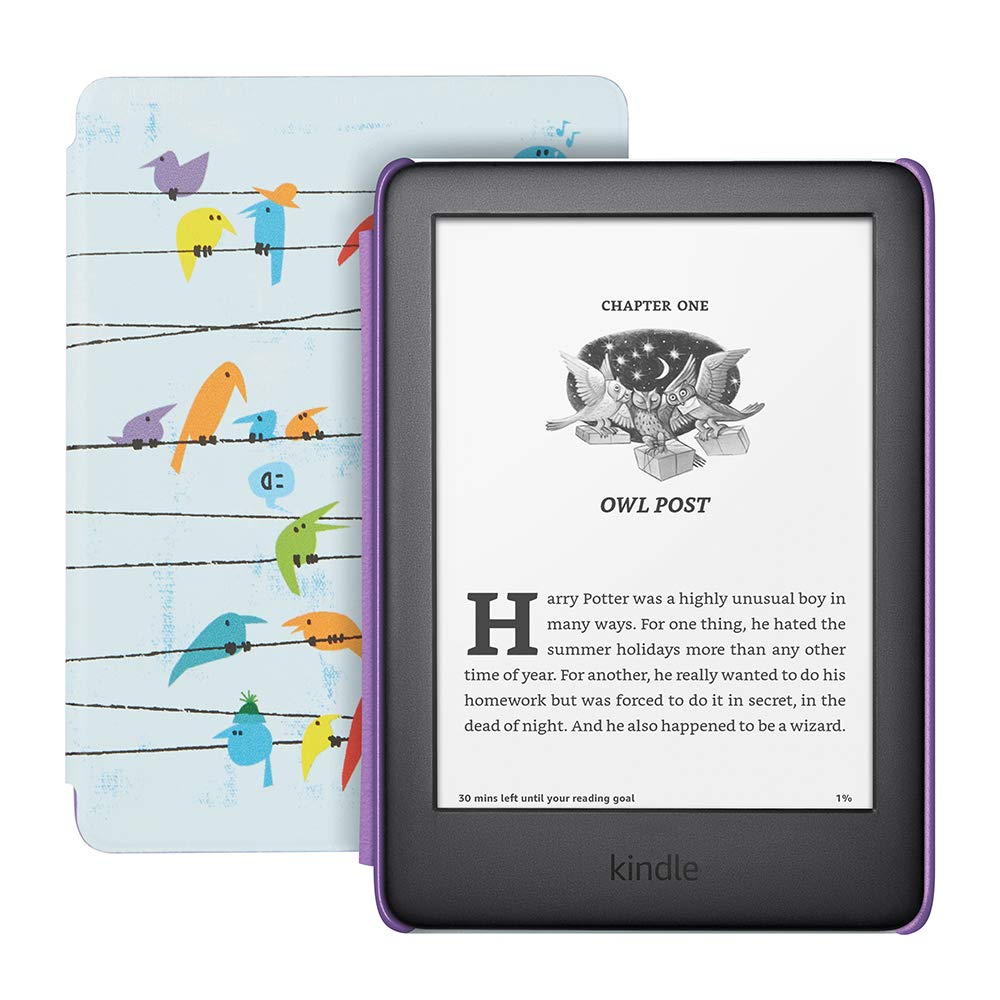 Kindle Kids, a Kindle designed for kids, with parental controls - Blue Cover
