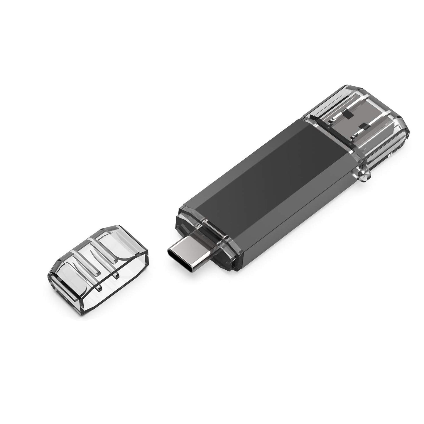 VANSUNY 128GB USB C Flash Drive 2 in 1 OTG USB 3.0 + USB C Memory Stick with Keychain Dual Type C USB Thumb Drive Photo Stick Jump Drive for Android Smartphone, Computers, MacBook, Tablets, PC