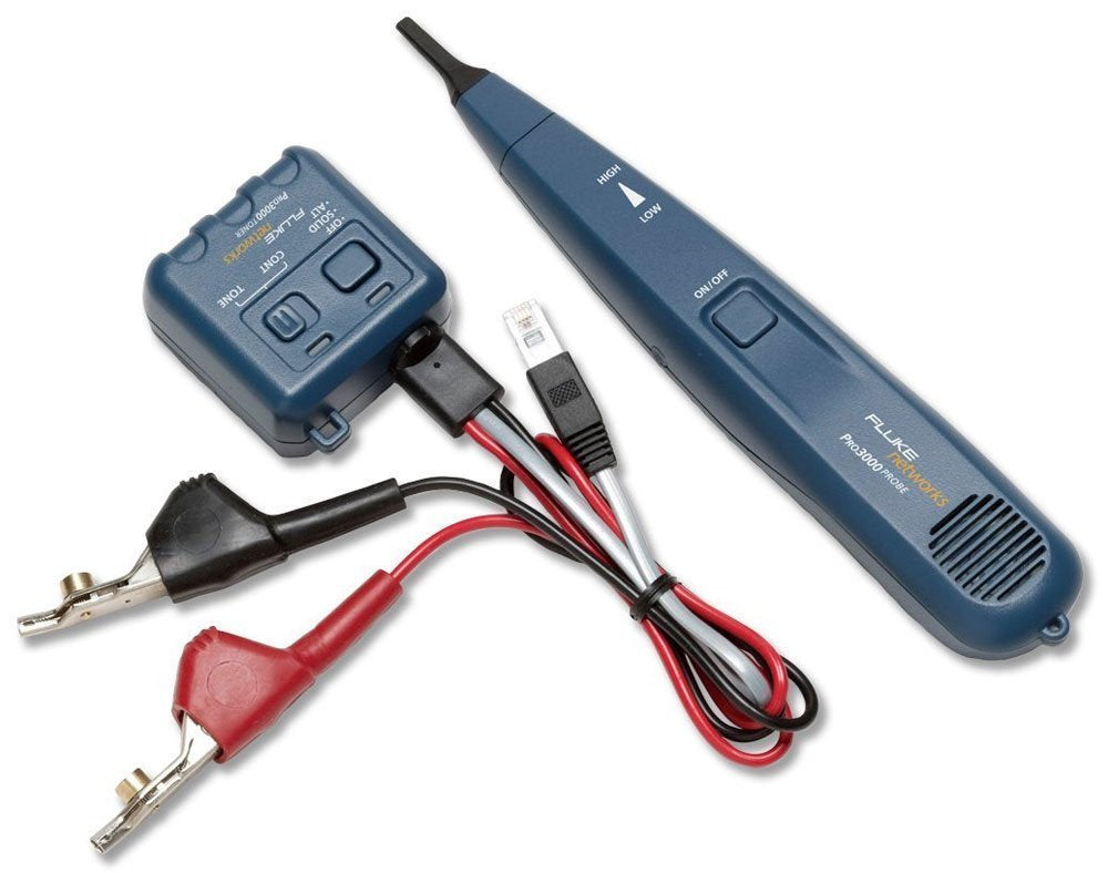 Fluke Networks PRO3000F60-KIT Includes Tone Generator & Probe with 60Hz Filter and SmartTone Technology, 4962074