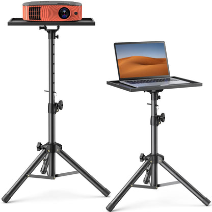 Amada Projector Tripod Stand, Foldable Laptop Tripod, Multifunctional DJ Racks/ Projector Stand with Adjustable Height, Perfect for Office, Home, Stage or Studio-AMPS01