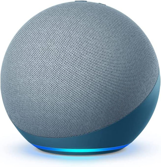 Presenting The Echo (4th Gen) With Premium Sound, Smart Home Hub, Works With Alexa (Twilight Blue)