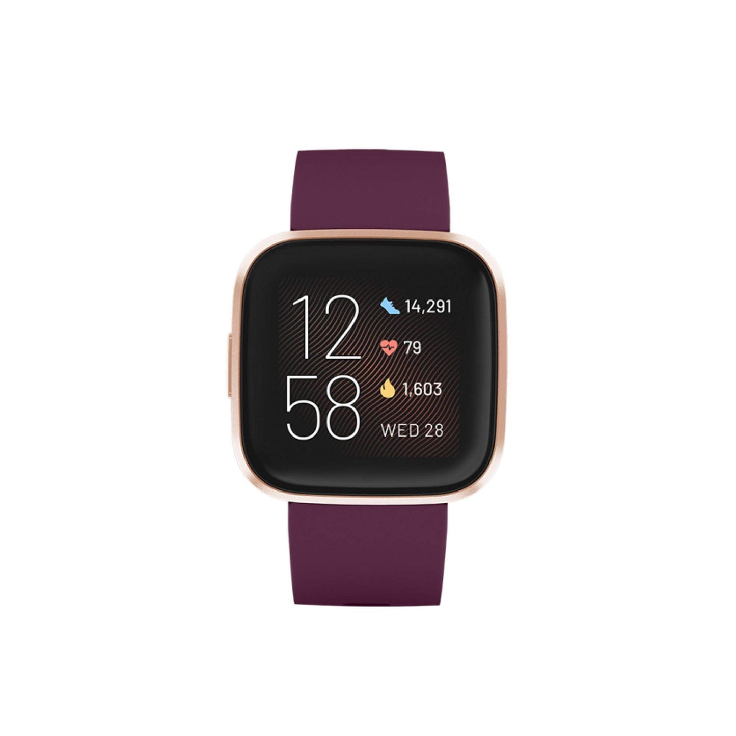 Fitbit Versa 2 Health and Fitness Smartwatch with Bluetooth, Music, Notifications, Alexa Built-In, One Size (S and L Bands Included), (Black/Carbon)