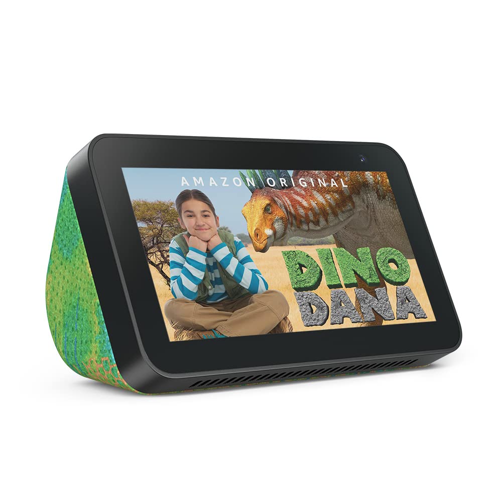 Introducing Echo Show 5 (2nd Gen) Kids with Adjustable Stand | Chameleon