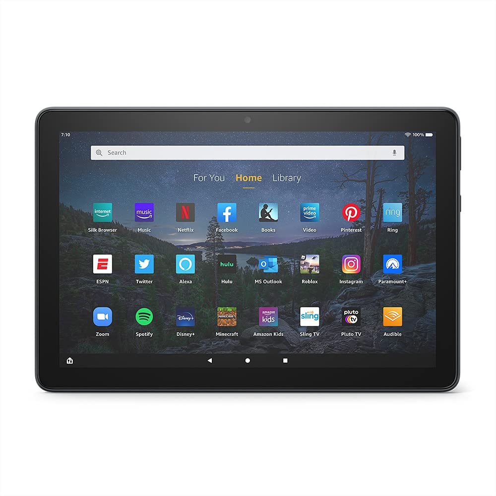 Fire HD 10 Plus Tablet + Bluetooth Keyboard + 12-month Microsoft 365 Personal Subscription - NO Lockscreen Ads (64 GB, Slate)