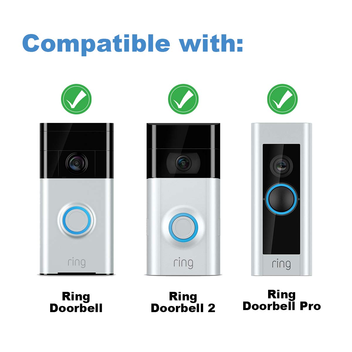 Ring Doorbell Screws, Replacement Screws for ALL Ring Doorbells include Video Doorbell, Video Doorbell 2 and Pro（4 Pcs）.