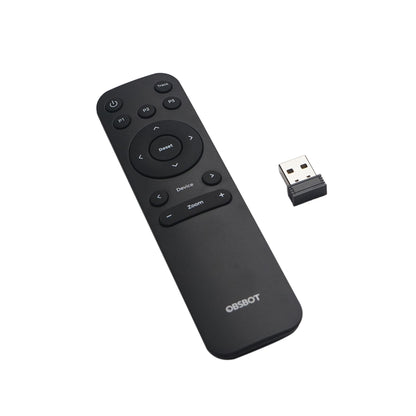 OBSBOT Remote Control for OBSBOT Tiny/Tiny 4K Webcam, Compatible with Windows and MacOS, 2.4GHz Wireless Connection via USB Receiver, Accessories for Online Teaching and Conferencing