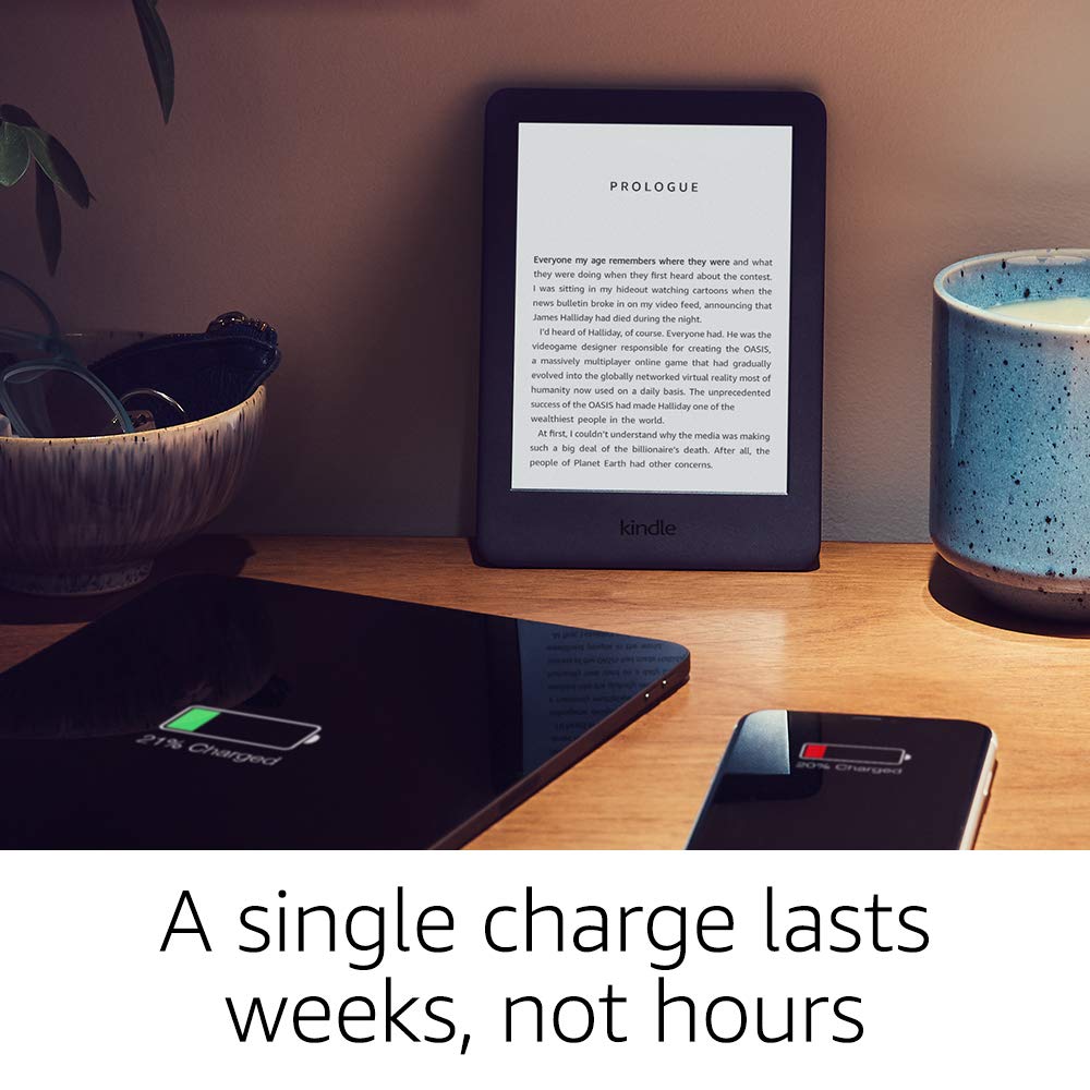 Kindle - Now with a Built-in Front Light - Black - Ad-Supported