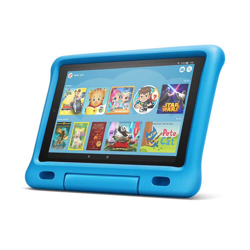 Kid-Proof Case for Fire HD 10 Tablet (Compatible with 7th and 9th Generations, 2017 and 2019 Releases), Blue