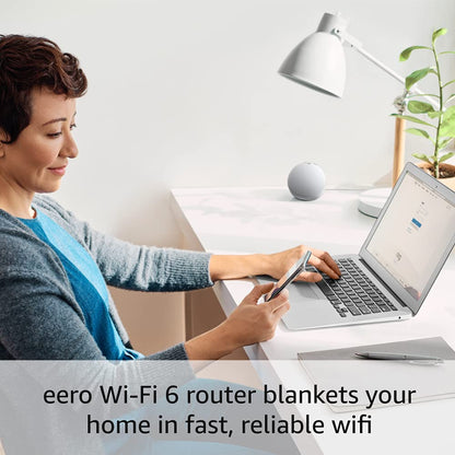 Alarm Pro 8-Piece Home Security System with Built-In eero Wi-Fi 6 Router and Optional 24/7 Monitoring