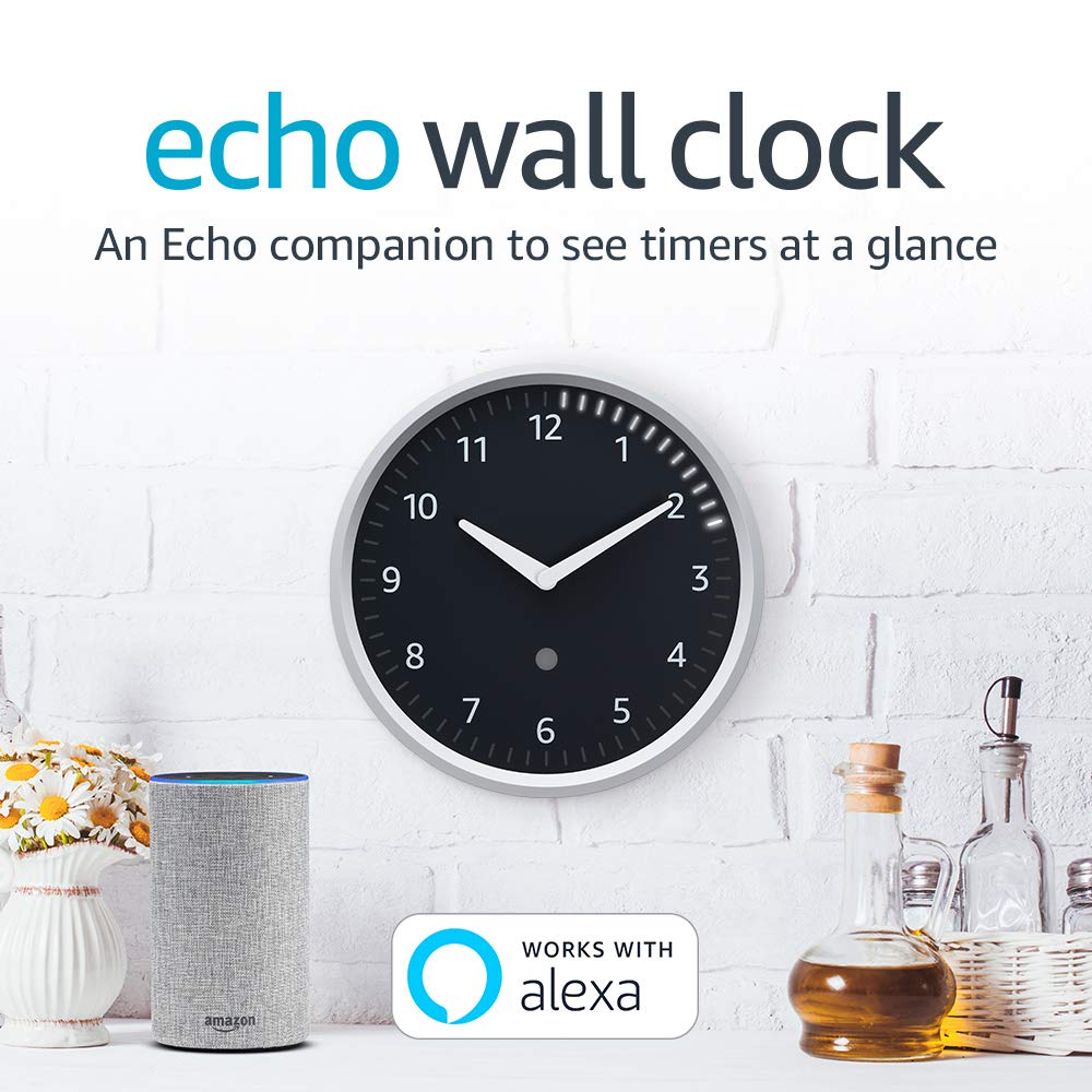 Echo Wall Clock - see timers at a glance - requires compatible Echo device